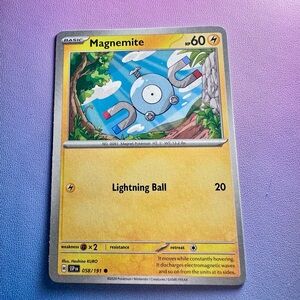 magnemite - 058/191 (common) — pokemon: surging sparks